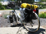 The Ortlieb waterproof panniers are new