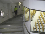 Spiral steps to the top.