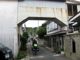 This home is built over the road.