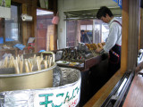 Hot food to go. We decided on a sit down lunch of ramen.