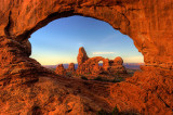 Turret  Arch Looking  thru North Windows Arch