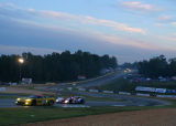 Racing as the sun sets over Road Atlanta