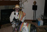 Me and Winston dressed up for Halloween 2009: Juanita Valdez and her coffee mule