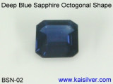Blue Sapphire Octogonal Gemstone 