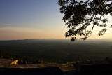 Near sunset, notice the lake