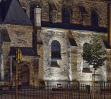 church at night