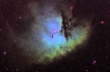The Pacman Nebula (NGC281) en falso Color