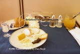1981 - the dinner appetizer onboard Pan Am B747SP-21 N533PA Clipper New Horizons nonstop SYD-LAX aviation stock image photo