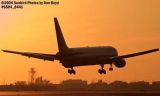 Delta Airlines B767-332 N137DL airline sunset aviation stock photo #8441