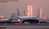 American Airlines  A300-605R airline aviation sunset stock photo #8466