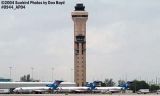 2004 - Amerijet cargo B727s and two FAA Air Traffic Control Towers - cargo airline aviation airline stock photo #0944