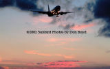 UPS B757-24APF N456UP airliner sunset aviation stock photo