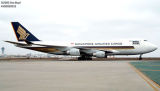 Singapore Airlines B747-412F/SCD 9V-SFE airliner aviation stock photo