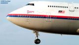 Malaysian Airlines System B747-4HG 9M-MPL Penang airliner aviation stock photo
