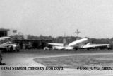 1961 - Closeup crop of two unknown DC-3s on the ramp at Cincinnati Airport