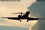 EWS LLC's Gulfstream Aerospace GV-SP (G-550) N235DX sunset corporate aviation stock photo #CP06_1644