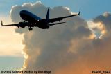Continental Airlines B737-824 N14231 sunset airline aviation stock photo #SS06_1647