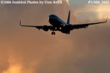 Continental Airlines B737-824 N14231 sunset airline aviation stock photo #US06_1645