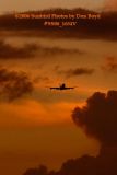 Lufthansa B747-430 takeoff at sunset airline aviation stock photo #SS06_1634V