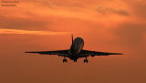 Hawaiian Airlines DC10-30 N140AA (ex N81NA) sunset airliner aviation stock photo