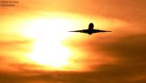 Hawaiian Airlines DC10-30 N140AA (ex N81NA) sunset airliner aviation stock photo