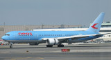 Neos 767-300 landing on JFK RWY 31R