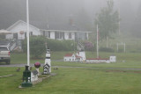 Near Burnt Coat, I stopped to photograph the lighthouse sculptures in people's yards.