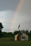 After the big storm, as I was driving down to Stonington, I found this rainbow.