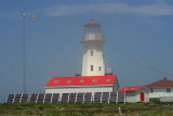 By late morning, the fog had burned off, giving a nice view of the lighthouse. I talked a little to one of the keepers.