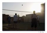 Volleyball in the late afternoon