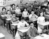 1958-1959 - Mr. William R. Halls 6th grade class at Springview Elementary School (left half)