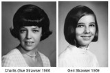 Charlis - Sue Strawser in 1966 and her sister Geri Strawser in 1969 when both were juniors at Miami Beach Senior High