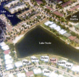 1976 - aerial photo of the Lake Suzie section of Miami Lakes