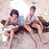1965 - Donna Douglas and Jack Sullivan at Haulover Beach