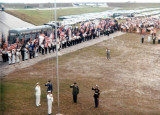 1970 - YN2 Don Boyd raising the American flag at a I-75 interchange dedication