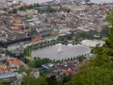 Bergen zoomed in from Floyen