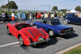1960 MGA 1600, left, and Alfa Romeo from 1970s