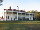 The front of the mansion faces the Potomac River.