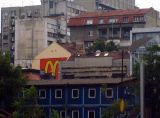 the tightly packed mix of belgrade architecture