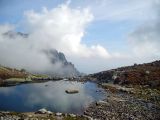 mountain lake above hrebeniok