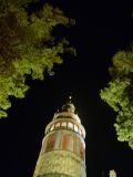 the round tower at night, czesky krumlov, czech republic