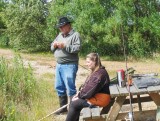 Tina og Gunnar i Volstrup Fiskepark