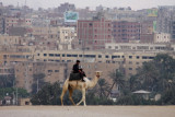 Policeman on Camel, Cheops Pyramid, Gizeh