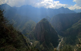 Urubamba river valley from Waynapicchu