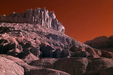 The Castle in Capitol Reef National Park at sunrise.
