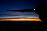 Flying into the night