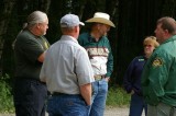 Sheriff's Jeep Patrol provides security at the trailhead