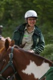 Susie Graham riding in line