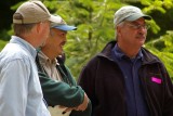 Bob Van Schoorl, Dale Hom, and Quinaults Pete Erben getting ready