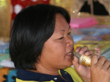 The lady with the GOLDEN microphone